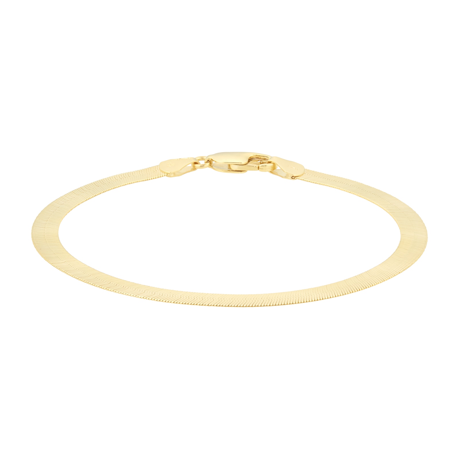 18ct Yellow Gold Thick Herringbone Bracelet