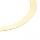 Goldsmiths 18ct Yellow Gold Thick Herringbone Bracelet