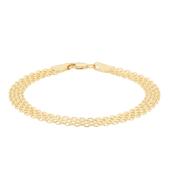 Goldsmiths 18ct Yellow Gold Bismark Bracelet Goldsmiths 18ct Yellow Gold Bismark Bracelet
