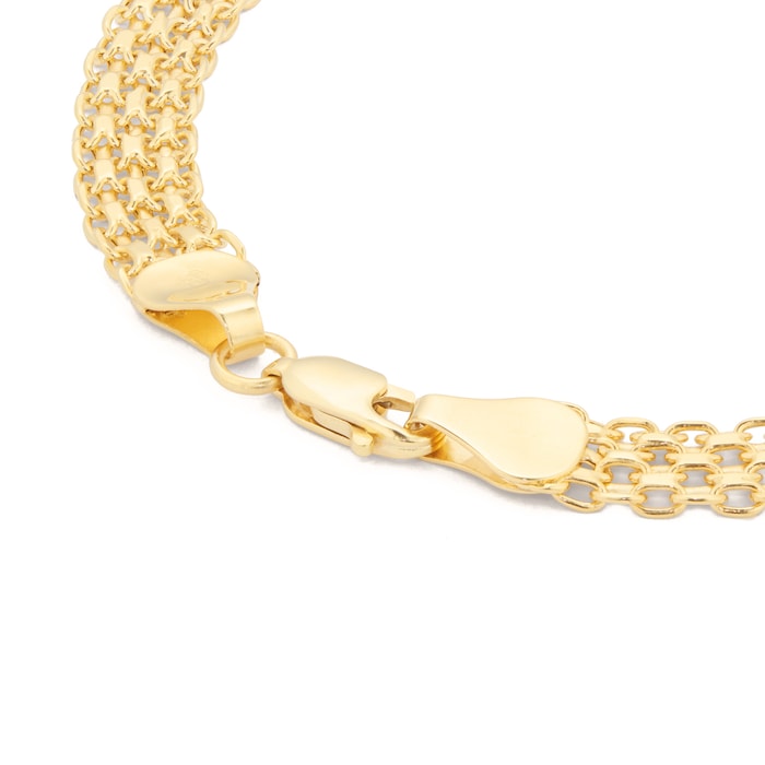 Goldsmiths 18ct Yellow Gold Bismark Bracelet