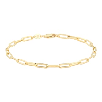 Mappin & Webb 18ct Yellow Gold 7.5 Inch Rectangular Link Bracelet Mappin & Webb 18ct Yellow Gold 7.5 Inch Rectangular Link Bracelet