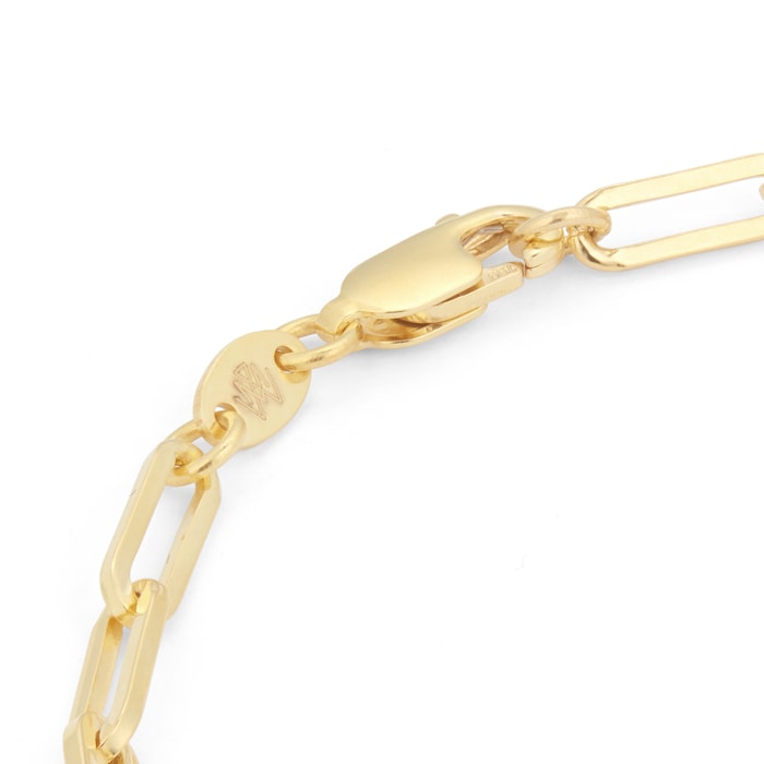 Mappin & Webb 18ct Yellow Gold 7.5 Inch Rectangular Link Bracelet