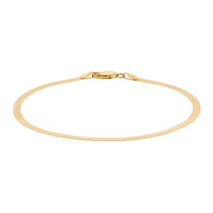 Mappin & Webb 18ct Yellow Gold Herringbone Chain Bracelet