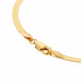 Mappin & Webb 18ct Yellow Gold Herringbone Chain Bracelet