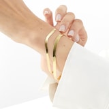 Mappin & Webb 18ct Yellow Gold Herringbone Chain Bracelet