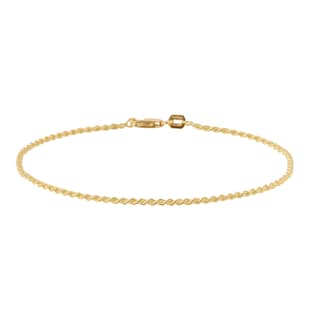 Goldsmiths 18ct Yellow Gold Thin Rope Bracelet