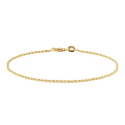 11520170 - 18ct Yellow Gold Thin Rope Bracelet