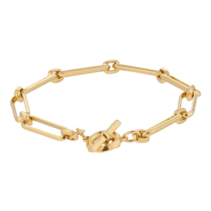 Mappin & Webb 18ct Yellow Gold 7.5 Inch Paperlink Bracelet