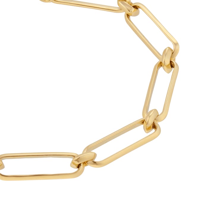 Mappin & Webb 18ct Yellow Gold 7.5 Inch Paperlink Bracelet