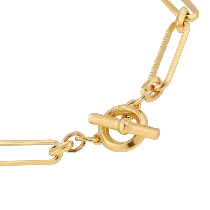Mappin & Webb 18ct Yellow Gold 7.5 Inch Paperlink Bracelet