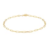 Mappin & Webb 18ct Yellow Gold 2.3mm Paper Link 7.25 Inch Bracelet