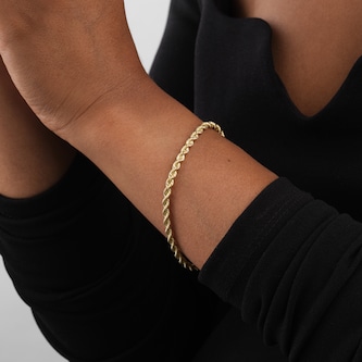 Mappin 
Webb 18ct Yellow Gold 7.5 Inch Rope Bracelet