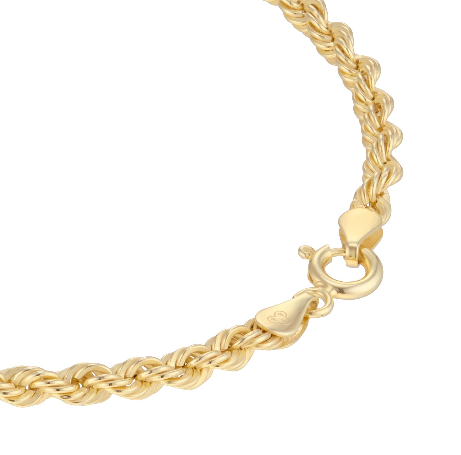 Mappin & Webb 18ct Yellow Gold 7.5 Inch Hollow Rope Bracelet Mappin & Webb 18ct Yellow Gold 7.5 Inch Hollow Rope Bracelet
