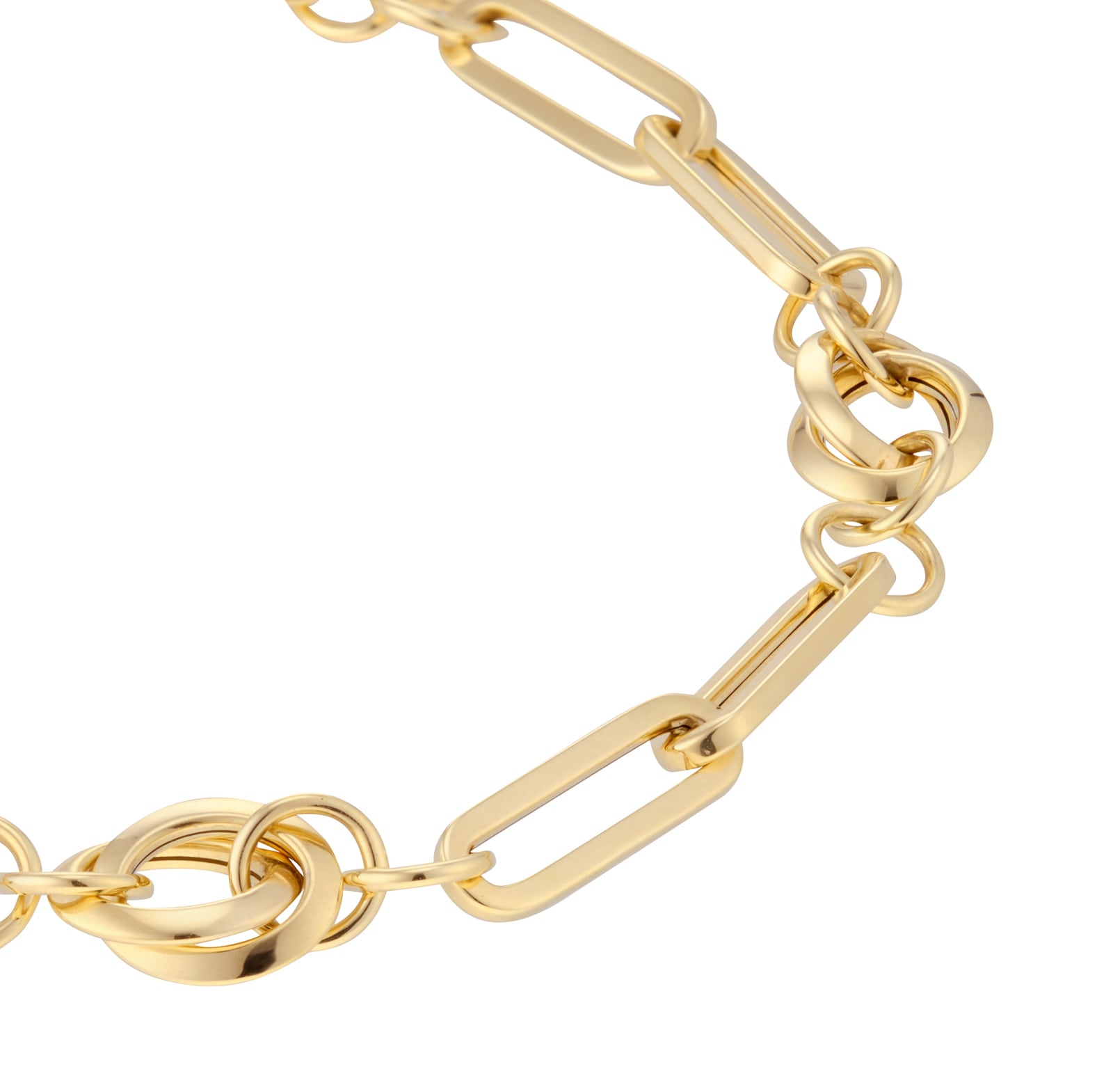 Mappin & Webb 18ct Yellow Gold Knot & Paper link 7.5 Inch Bracelet Mappin & Webb 18ct Yellow Gold Knot & Paper link 7.5 Inch Bracelet