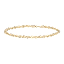 11520178 - 18ct Yellow Gold Diamond Cut 7.5 Inch Bracelet
