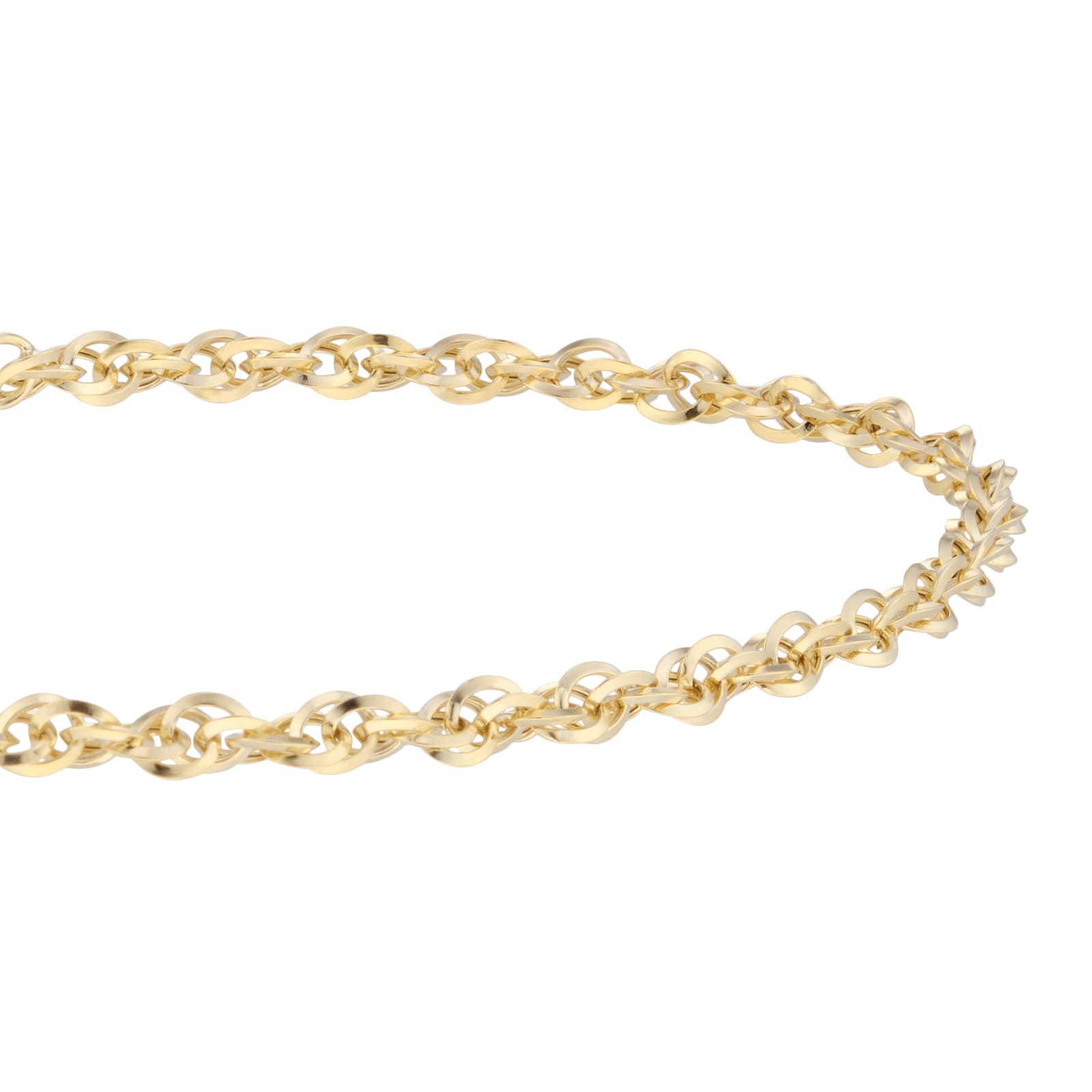 Mappin & Webb 18ct Yellow Gold Diamond Cut 7.5 Inch Bracelet