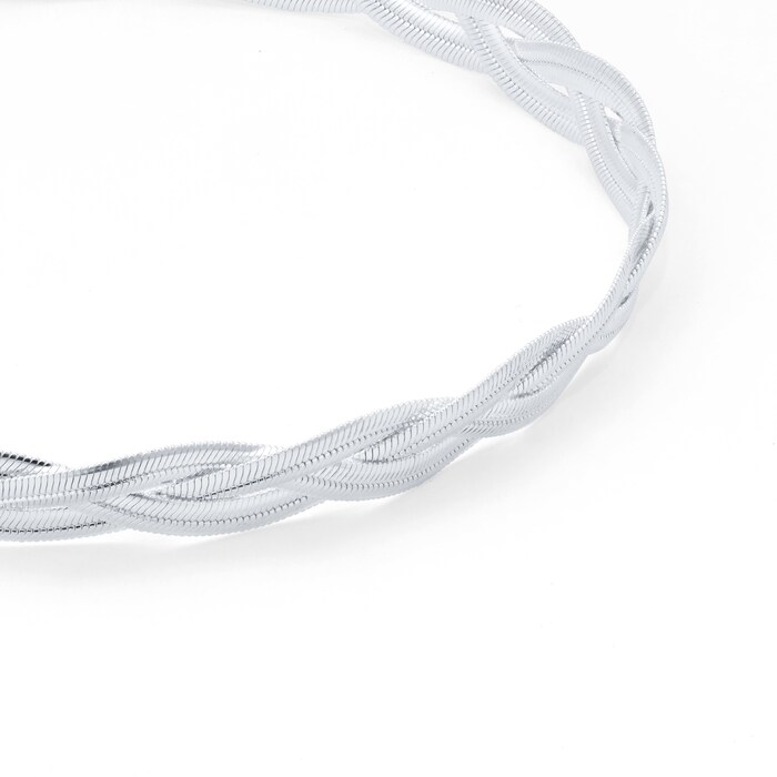 Goldsmiths Silver Plait Bracelet