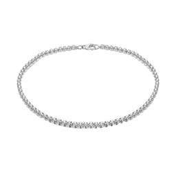 11700089 - Silver Cubic Zirconia Bezel Tennis Bracelet