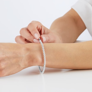 Goldsmiths Silver Beaded Bracelet