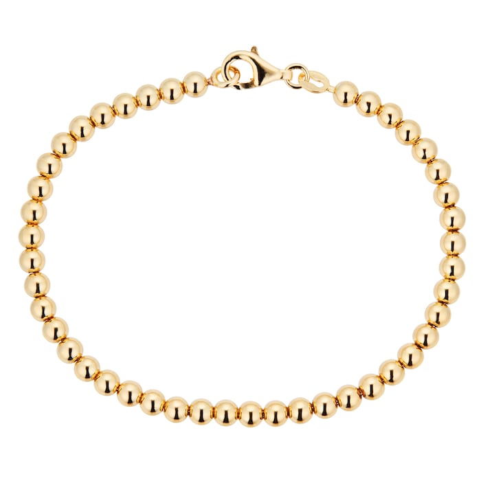Goldsmiths Yellow Gold Plated Beaded Bracelet