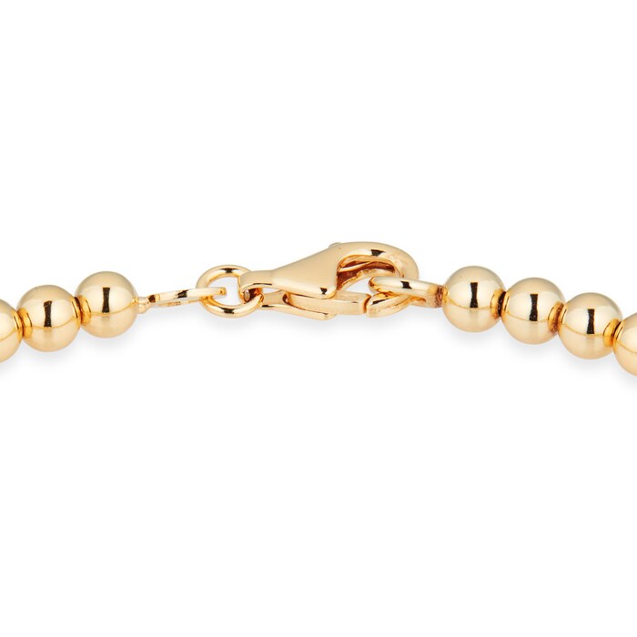 Goldsmiths Yellow Gold Plated Beaded Bracelet