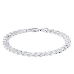 11700137 - Sterling Silver Mens 8 Inch 6.5mm Curb Bracelet