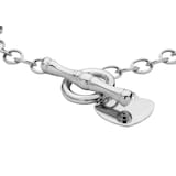 Goldsmiths Silver Heart Charm T-Bar Bracelet