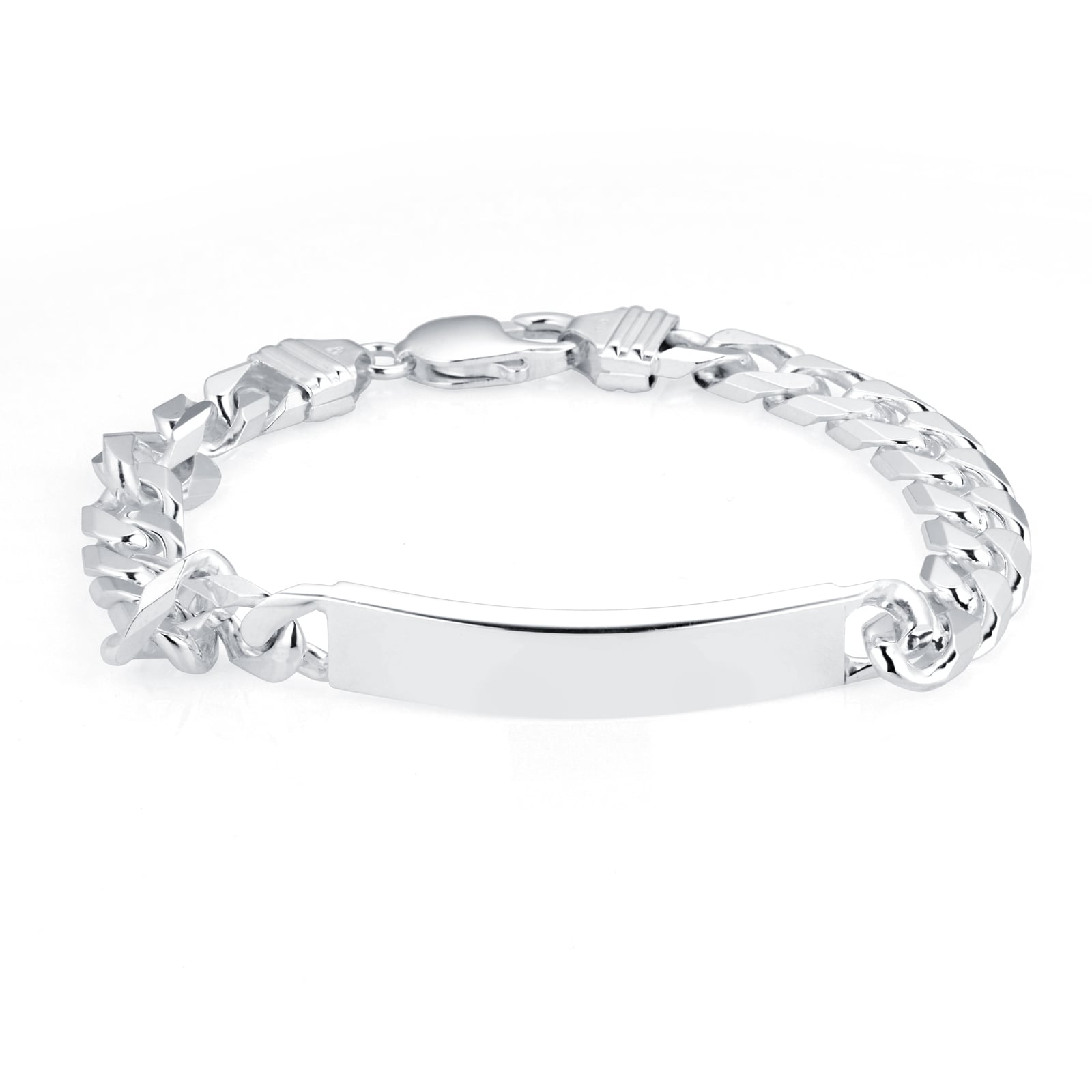 Goldsmiths Sterling Silver Mens 8.5 Inch ID Curb Bracelet Goldsmiths Sterling Silver Mens 8.5 Inch ID Curb Bracelet