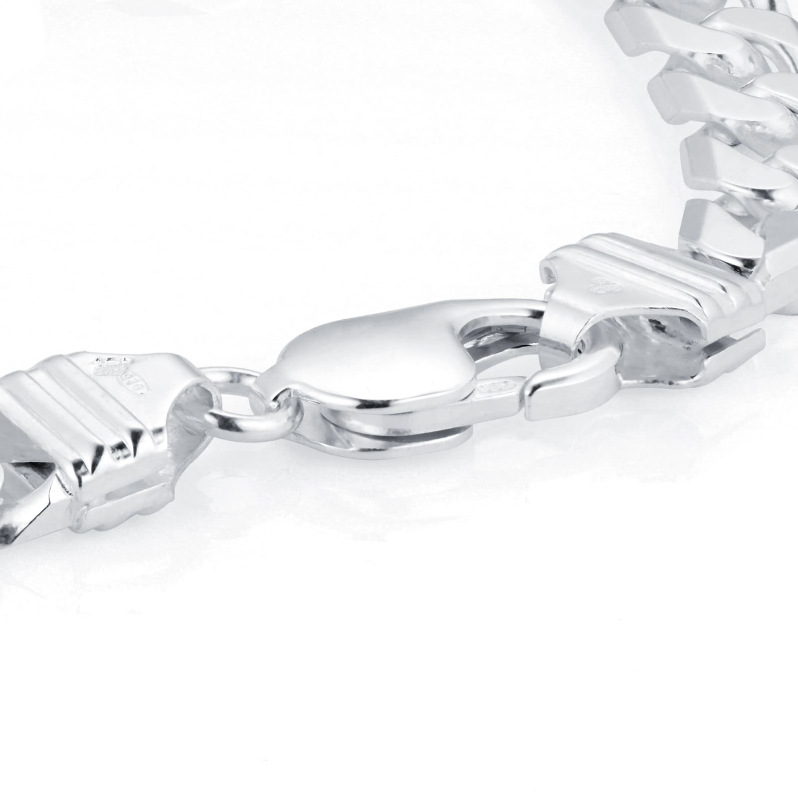 Goldsmiths Sterling Silver Mens 8.5 Inch ID Curb Bracelet Goldsmiths Sterling Silver Mens 8.5 Inch ID Curb Bracelet