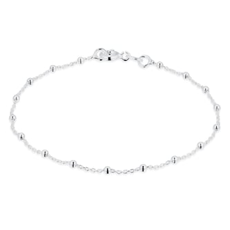 Goldsmiths Sterling Silver Mini Ball Bracelet