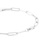 Goldsmiths Silver Rectangular Link Bar Bracelet