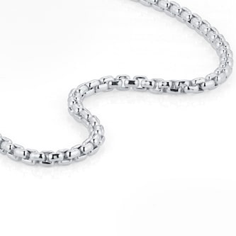 Goldsmiths Silver Mens Narrow Box Belcher Chain Bracelet Goldsmiths Silver Mens Narrow Box Belcher Chain Bracelet