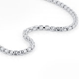 Goldsmiths Silver Mens Narrow Box Belcher Chain Bracelet