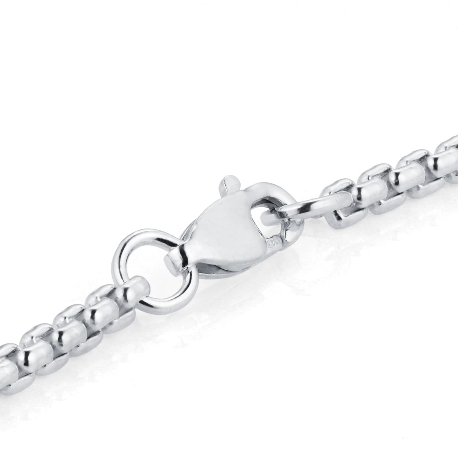 Silver box chain on sale mens