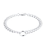 Goldsmiths Silver Double Curb Bracelet