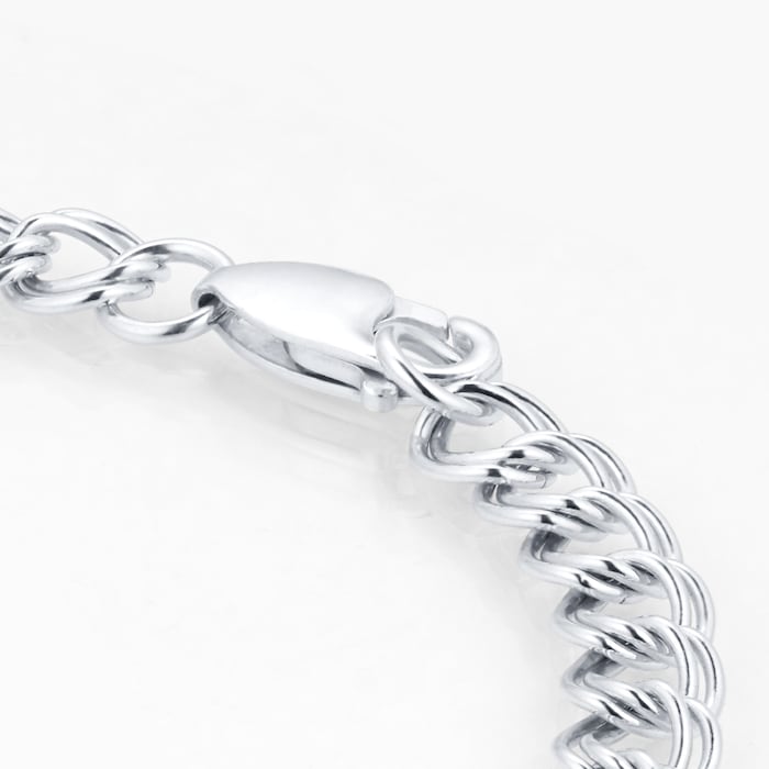 Goldsmiths Silver Double Curb Bracelet