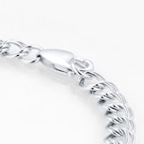 Goldsmiths Silver Double Curb Bracelet