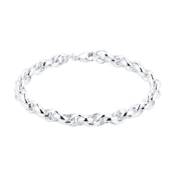 11700169 - Silver Round Belcher Chain Bracelet