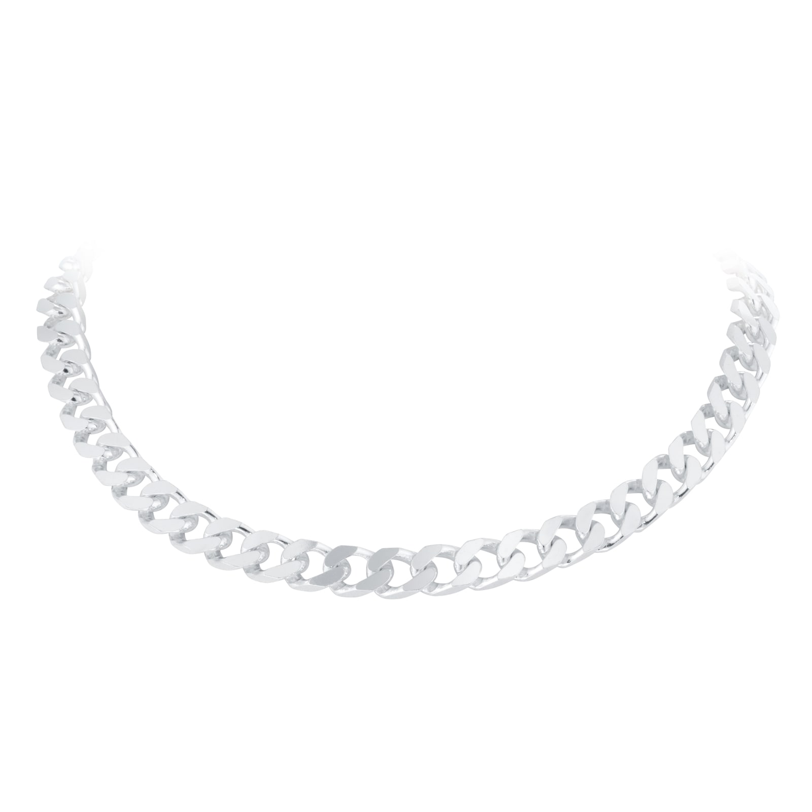Goldsmiths Sterling Silver 8mm Curb Bracelet