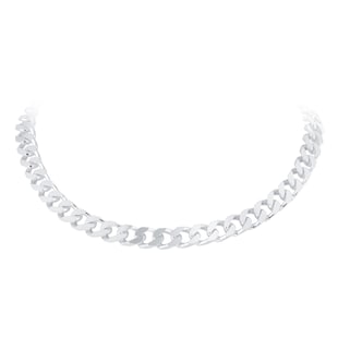 Goldsmiths Sterling Silver 8mm Curb Bracelet