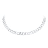 Goldsmiths Sterling Silver 8mm Curb Bracelet