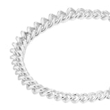 Goldsmiths Sterling Silver Graduated Curb Bracelet