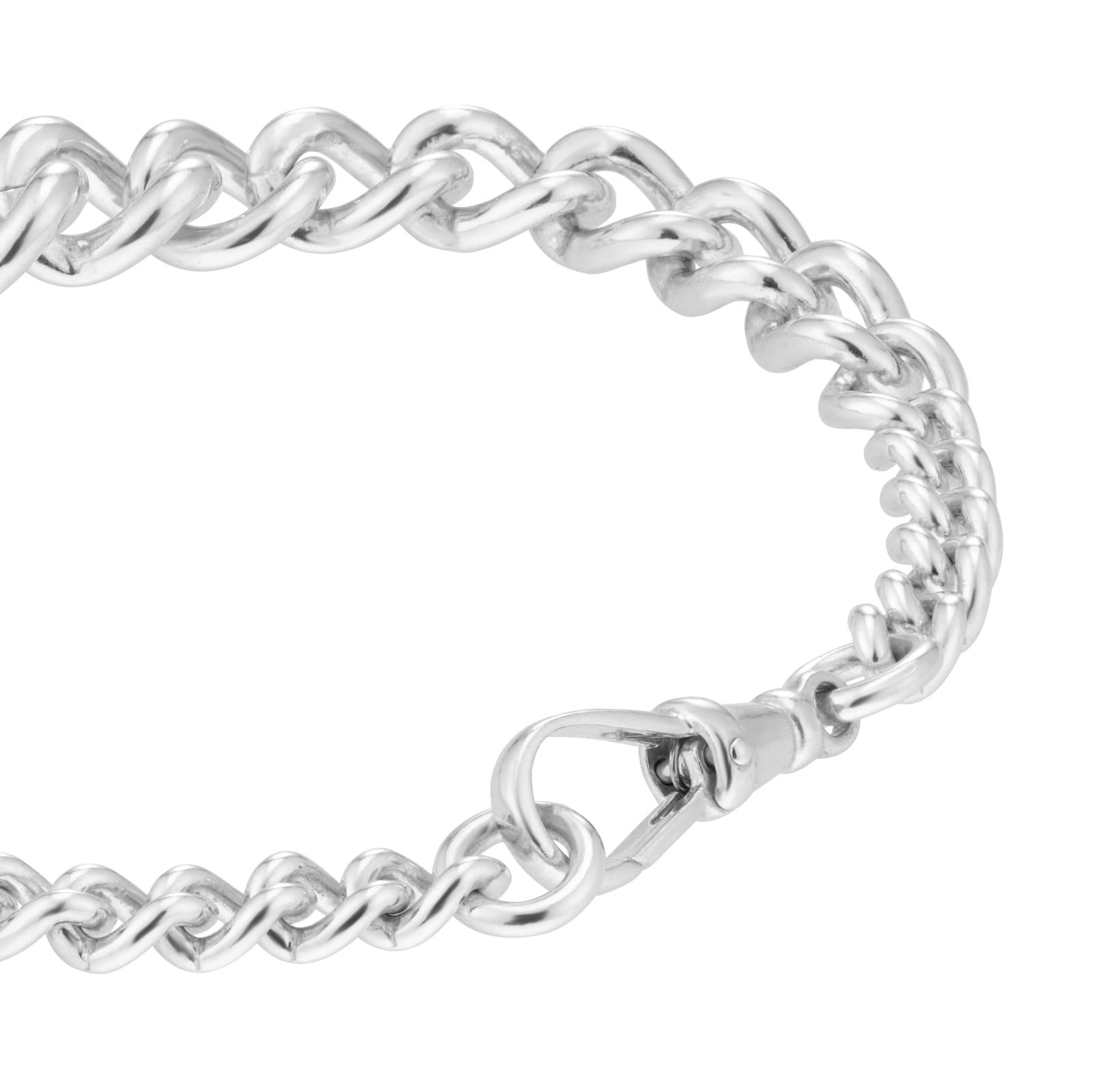 Goldsmiths Sterling Silver Graduated Curb Bracelet Goldsmiths Sterling Silver Graduated Curb Bracelet