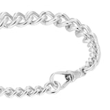 Goldsmiths Sterling Silver Graduated Curb Bracelet