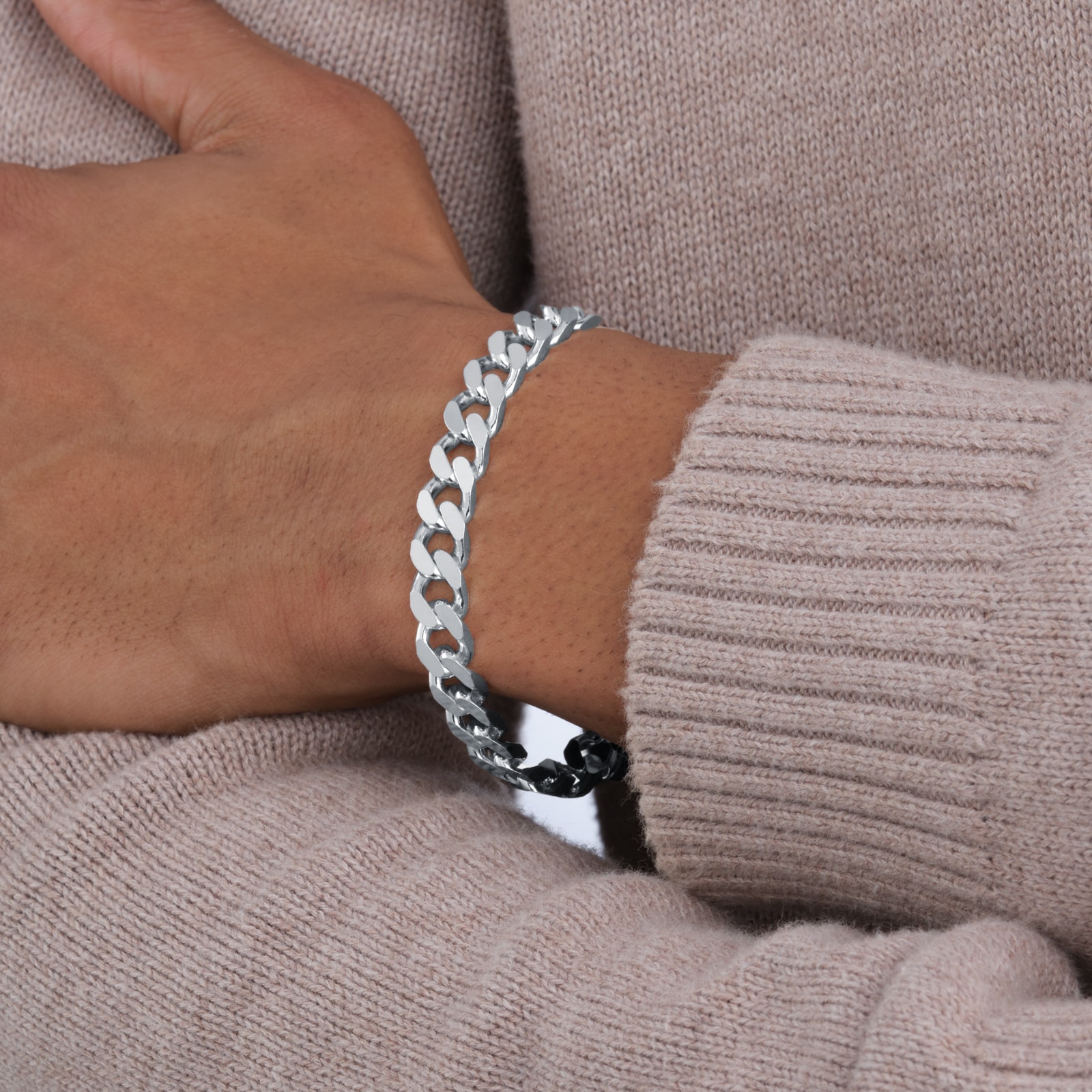 Mappin & Webb Sterling Silver 8 Inch Curb Bracelet Mappin & Webb Sterling Silver 8 Inch Curb Bracelet
