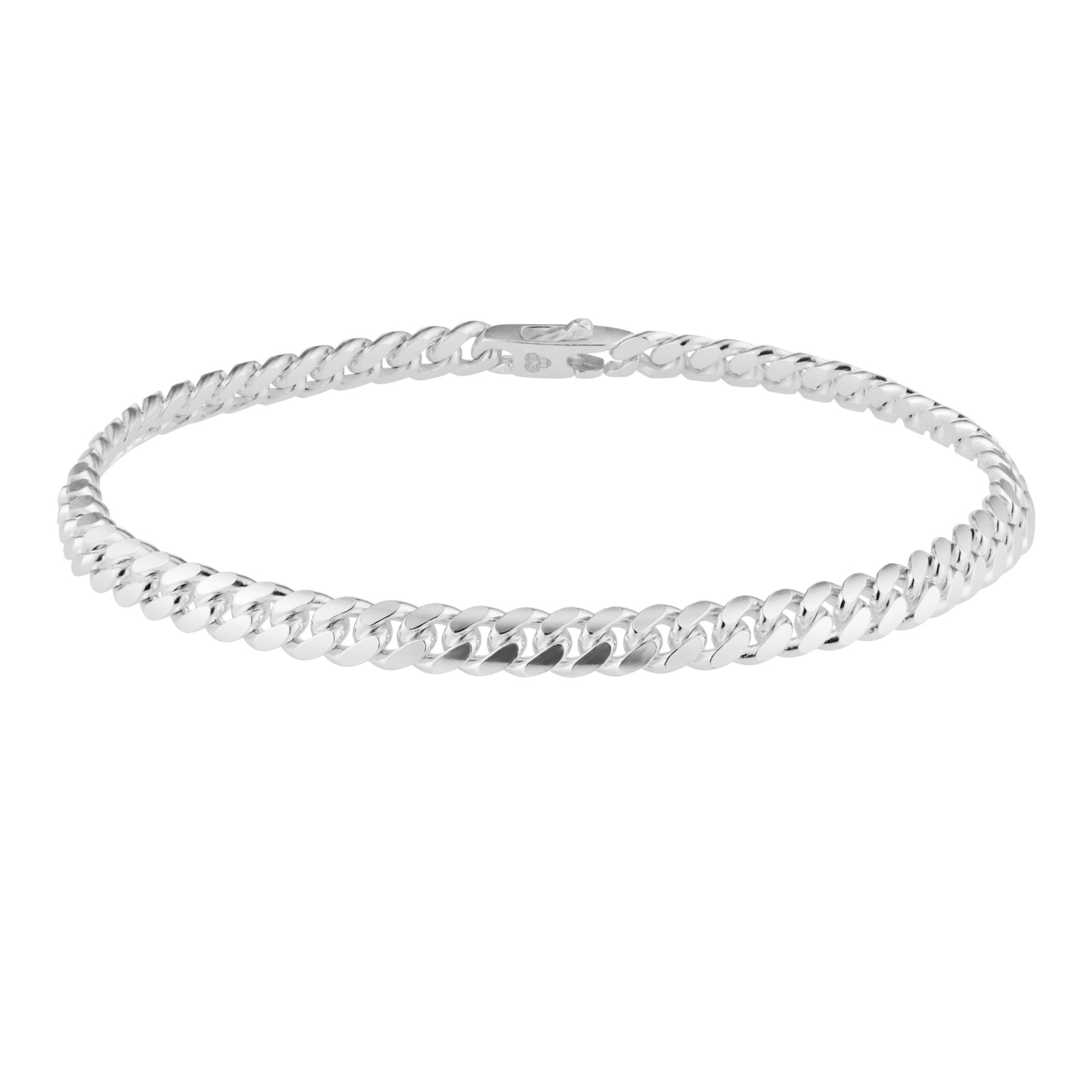 Goldsmiths Sterling Silver Cuban Chain Bracelet Goldsmiths Sterling Silver Cuban Chain Bracelet