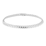 Goldsmiths Sterling Silver Cuban Chain Bracelet
