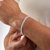 Goldsmiths Sterling Silver Cuban Chain Bracelet