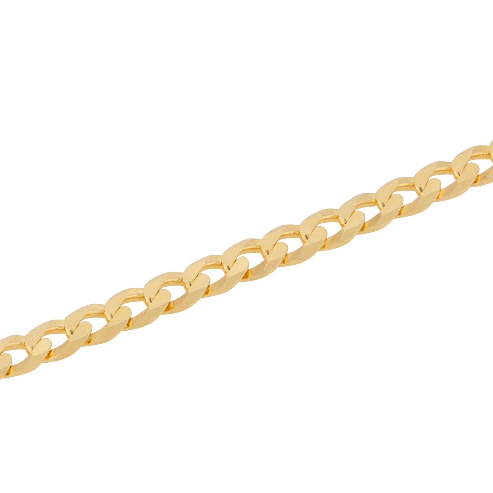 Goldsmiths Sterling Silver and Yellow Gold Plated Curb Chain Bracelet