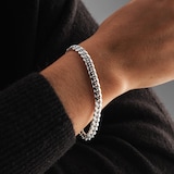 Best Luxury 
Sterling Silver  6.75mm Cuban Chain Bracelet